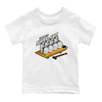 5s Sail shirt to match jordans Shoe-Shi sneaker tees Air Jordan 5 Sail SNRT sneaker release tees baby toddler White 2 cotton Shirt