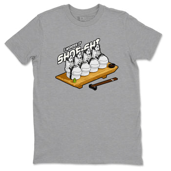 5s Sail shirt to match jordans Shoe-Shi sneaker tees Air Jordan 5 Sail SNRT Sneaker Release Tees unisex cotton Heather Grey 2 crew neck shirt