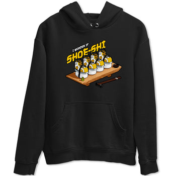 Air Jordan 6 Yellow Ochre shirt to match jordans Shoe-Shi sneaker tees AJ6 Yellow Ochre SNRT Sneaker Release Tees Unisex Black 2 T-Shirt