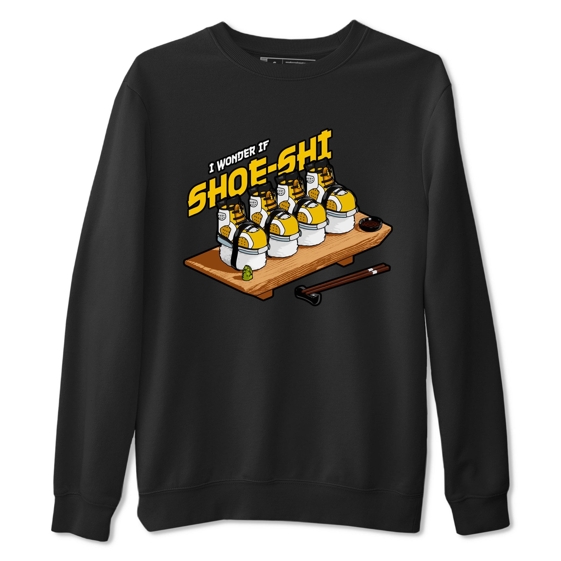 Air Jordan 6 Yellow Ochre shirt to match jordans Shoe-Shi sneaker tees AJ6 Yellow Ochre SNRT Sneaker Release Tees Unisex Black 2 T-Shirt