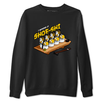 Air Jordan 6 Yellow Ochre shirt to match jordans Shoe-Shi sneaker tees AJ6 Yellow Ochre SNRT Sneaker Release Tees Unisex Black 2 T-Shirt
