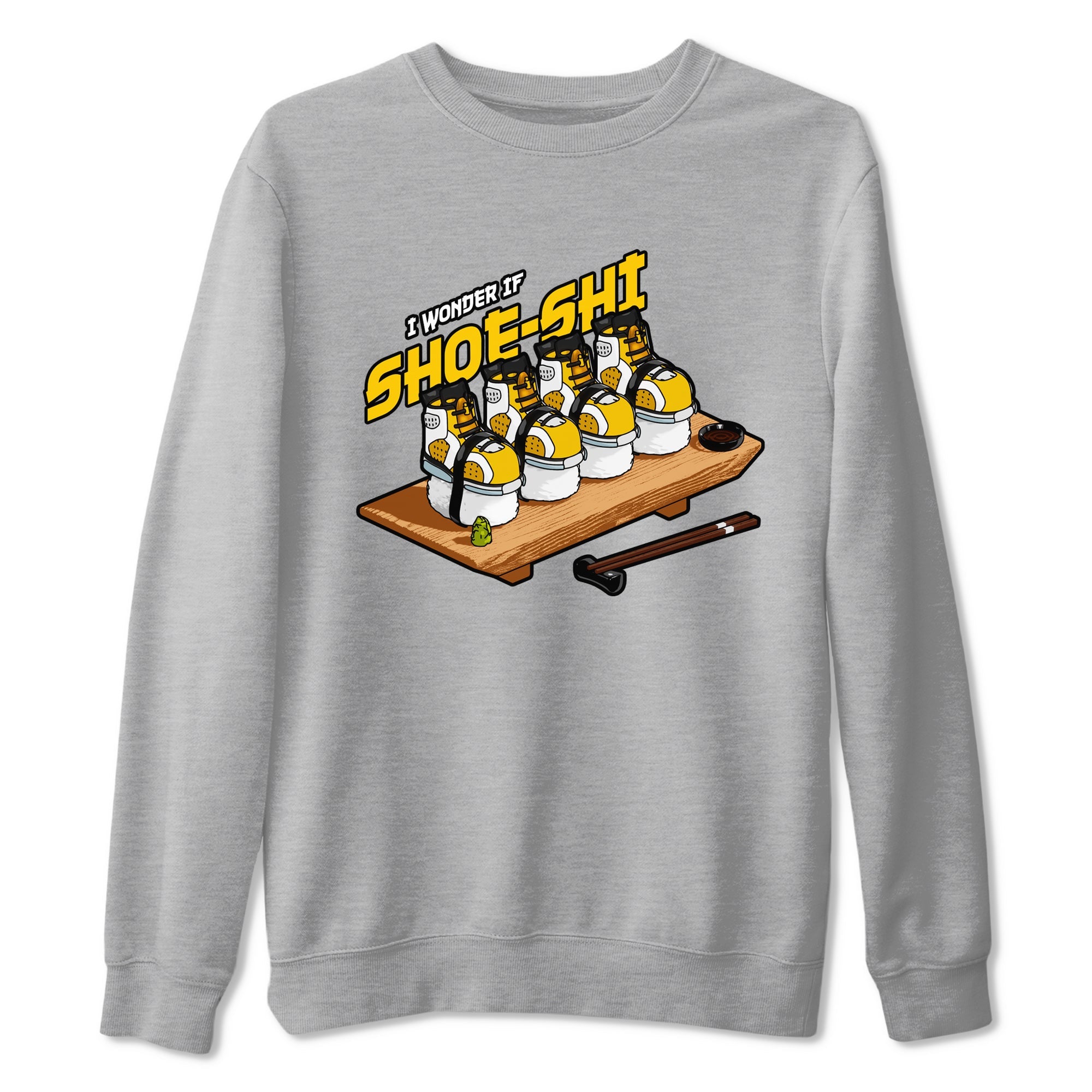 Air Jordan 6 Yellow Ochre shirt to match jordans Shoe-Shi sneaker tees AJ6 Yellow Ochre SNRT Sneaker Release Tees Unisex Heather Grey 2 T-Shirt