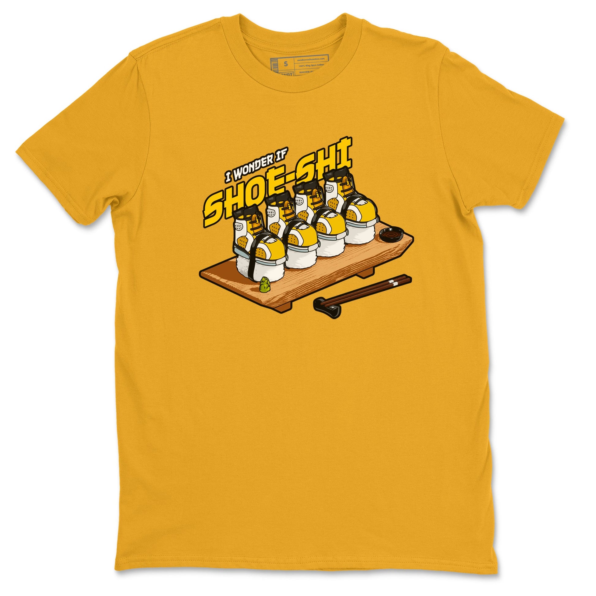 Air Jordan 6 Yellow Ochre shirt to match jordans Shoe-Shi sneaker tees AJ6 Yellow Ochre SNRT Sneaker Release Tees Unisex Gold 2 T-Shirt