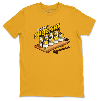 Air Jordan 6 Yellow Ochre shirt to match jordans Shoe-Shi sneaker tees AJ6 Yellow Ochre SNRT Sneaker Release Tees Unisex Gold 2 T-Shirt