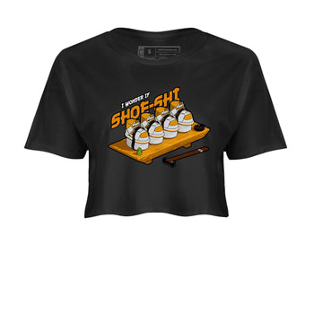 Dunk Dark Curry shirt to match jordans Shoe-Shi sneaker tees AJ1 Low Dark Curry SNRT Sneaker Release Tees Black 2 crop length shirt
