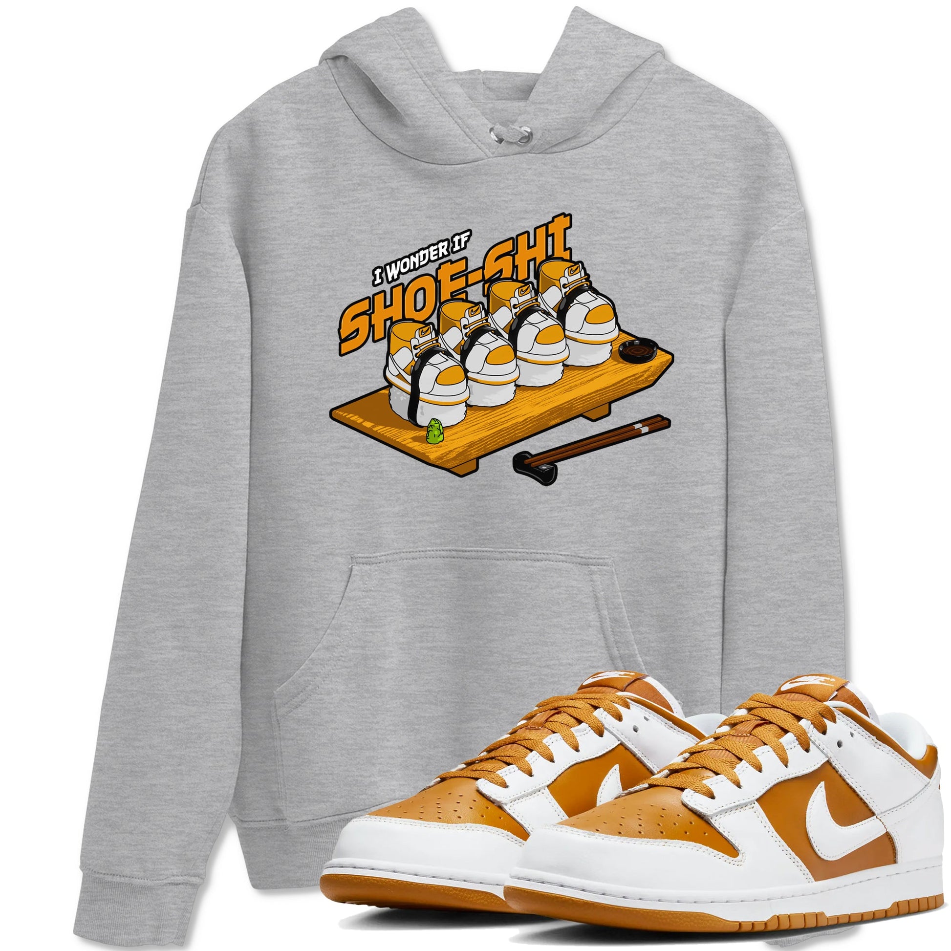 Dunk Dark Curry shirt to match jordans Shoe-Shi sneaker tees AJ1 Low Dark Curry SNRT Sneaker Release Tees unisex cotton Heather Grey 1 crew neck shirt
