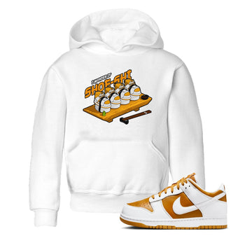 Dunk Dark Curry shirt to match jordans Shoe-Shi sneaker tees AJ1 Low Dark Curry SNRT sneaker release tees baby toddler White 1 cotton Shirt