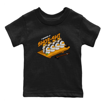 Dunk Dark Curry shirt to match jordans Shoe-Shi sneaker tees AJ1 Low Dark Curry SNRT sneaker release tees baby toddler Black 2 cotton Shirt