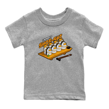 Dunk Dark Curry shirt to match jordans Shoe-Shi sneaker tees AJ1 Low Dark Curry SNRT sneaker release tees baby toddler Heather Grey 2 cotton Shirt