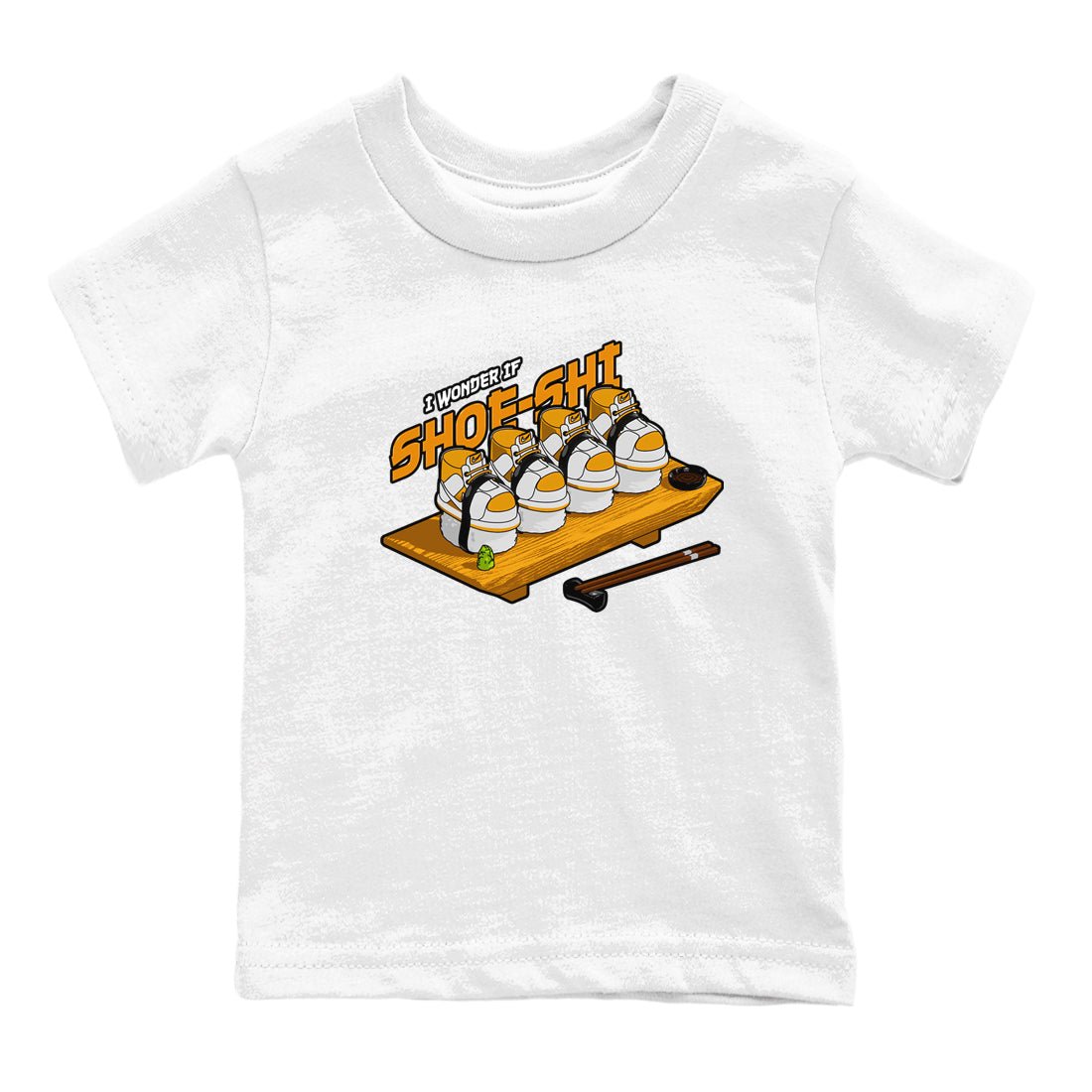 Dunk Dark Curry shirt to match jordans Shoe-Shi sneaker tees AJ1 Low Dark Curry SNRT sneaker release tees baby toddler White 2 cotton Shirt