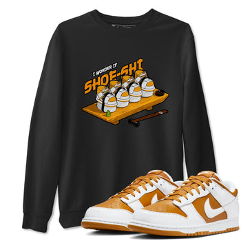 Dunk Dark Curry shirt to match jordans Shoe-Shi sneaker tees AJ1 Low Dark Curry SNRT Sneaker Release Tees unisex cotton Black 1 crew neck shirt