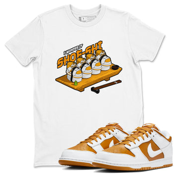 Dunk Dark Curry shirt to match jordans Shoe-Shi sneaker tees AJ1 Low Dark Curry SNRT Sneaker Release Tees unisex cotton White 1 crew neck shirt