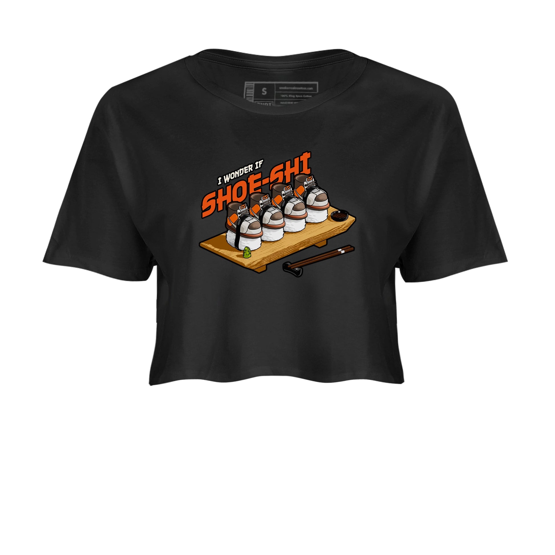 Dunk Red Panda shirt to match jordans Shoe-Shi sneaker tees Dunk Red Panda SNRT Sneaker Release Tees Black 2 Crop T-Shirt