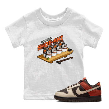 Dunk Red Panda shirt to match jordans Shoe-Shi sneaker tees Dunk Red Panda SNRT Sneaker Release Tees Baby Toddler White 1 T-Shirt