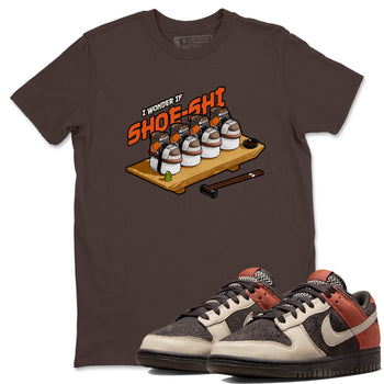Dunk Red Panda shirt to match jordans Shoe-Shi sneaker tees Dunk Red Panda SNRT Sneaker Release Tees Unisex Dark Chocolate 1 T-Shirt