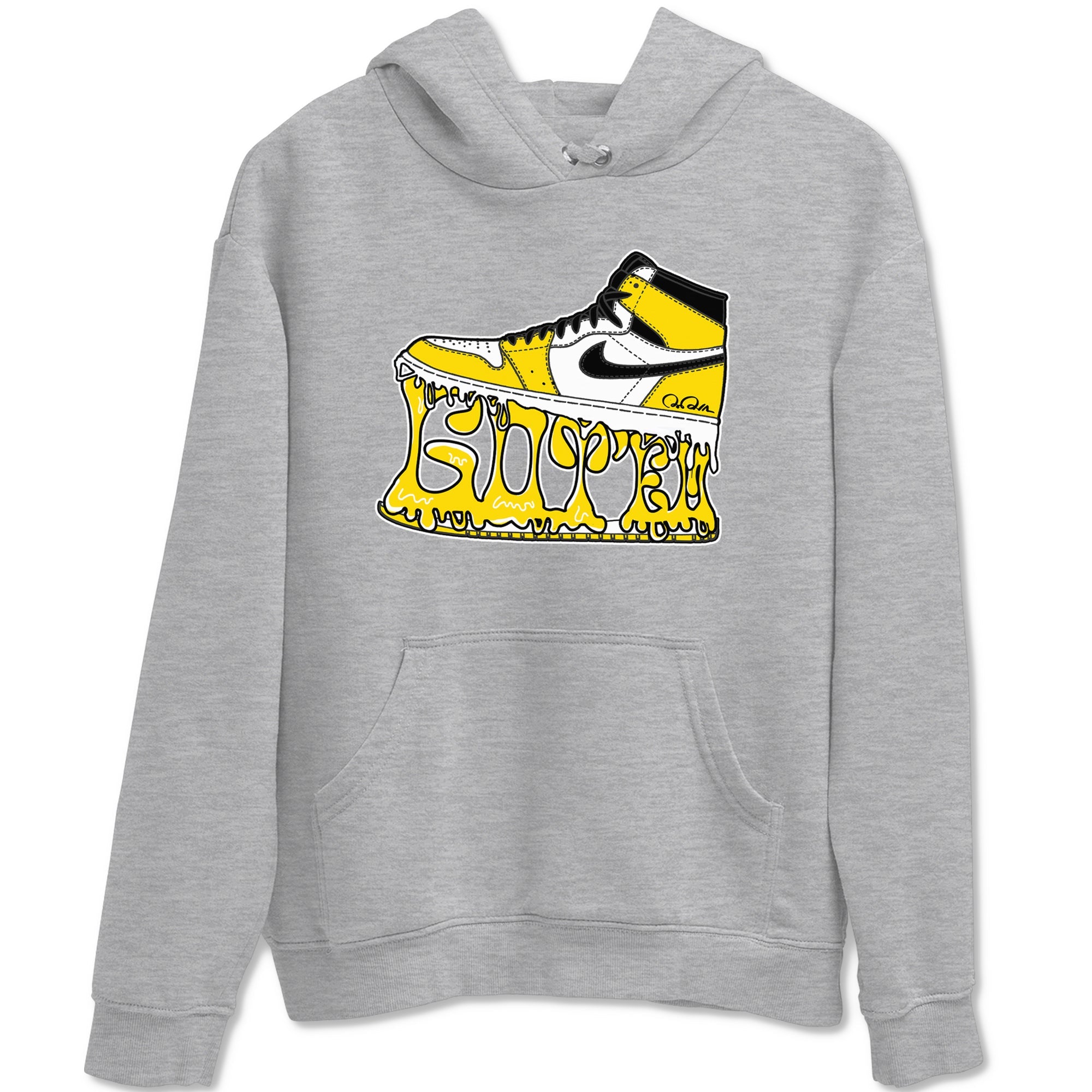 1s Yellow Ochre shirt to match jordans Shoe Stuck sneaker tees Air Jordan 1 Yellow Ochre SNRT Sneaker Release Tees unisex cotton Heather Grey 2 crew neck shirt