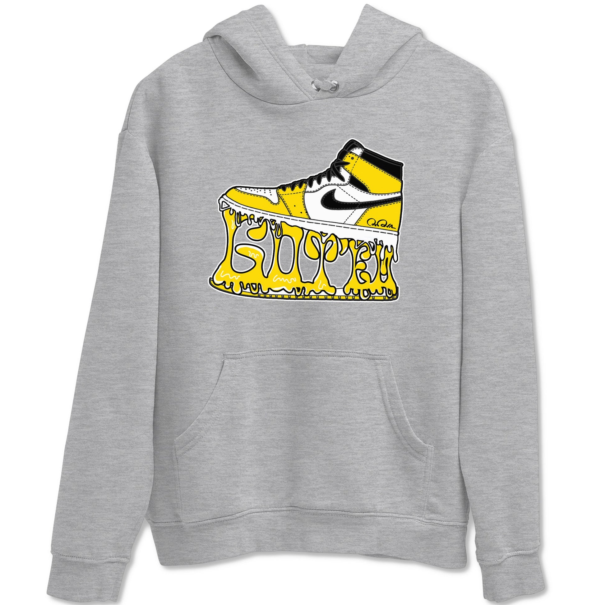 1s Yellow Ochre shirt to match jordans Shoe Stuck sneaker tees Air Jordan 1 Yellow Ochre SNRT Sneaker Release Tees unisex cotton Heather Grey 2 crew neck shirt