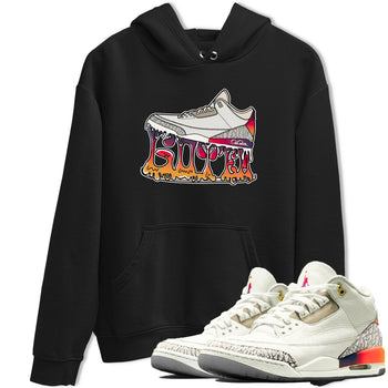 Air Jordan 3 J Balvin shirt to match jordans Shoe Stuck sneaker tees AJ3 J Balvin SNRT Sneaker Release Tees Unisex Black 1 T-Shirt
