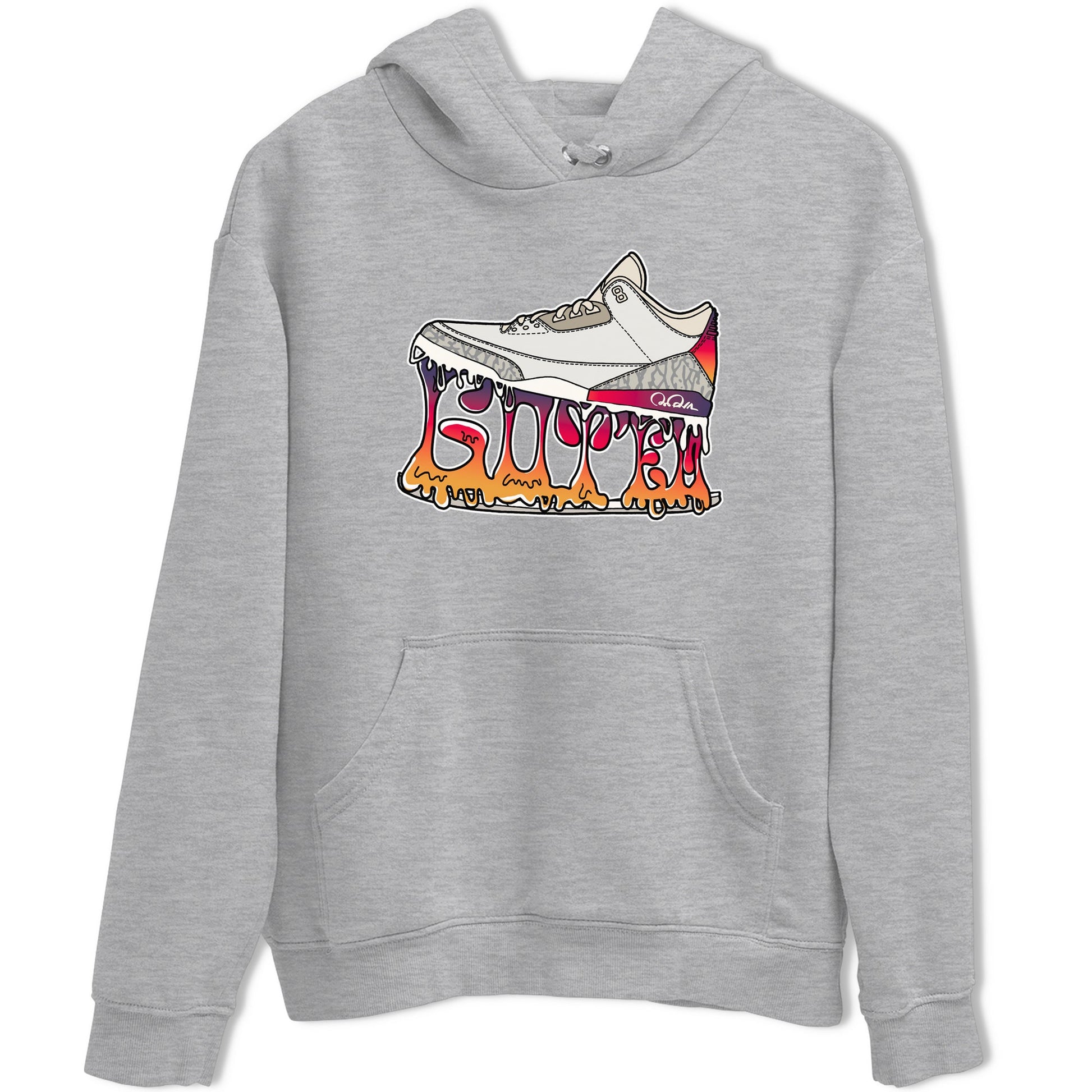Air Jordan 3 J Balvin shirt to match jordans Shoe Stuck sneaker tees AJ3 J Balvin SNRT Sneaker Release Tees Unisex Heather Grey 2 T-Shirt