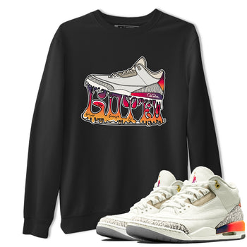 Air Jordan 3 J Balvin shirt to match jordans Shoe Stuck sneaker tees AJ3 J Balvin SNRT Sneaker Release Tees Unisex Black 1 T-Shirt