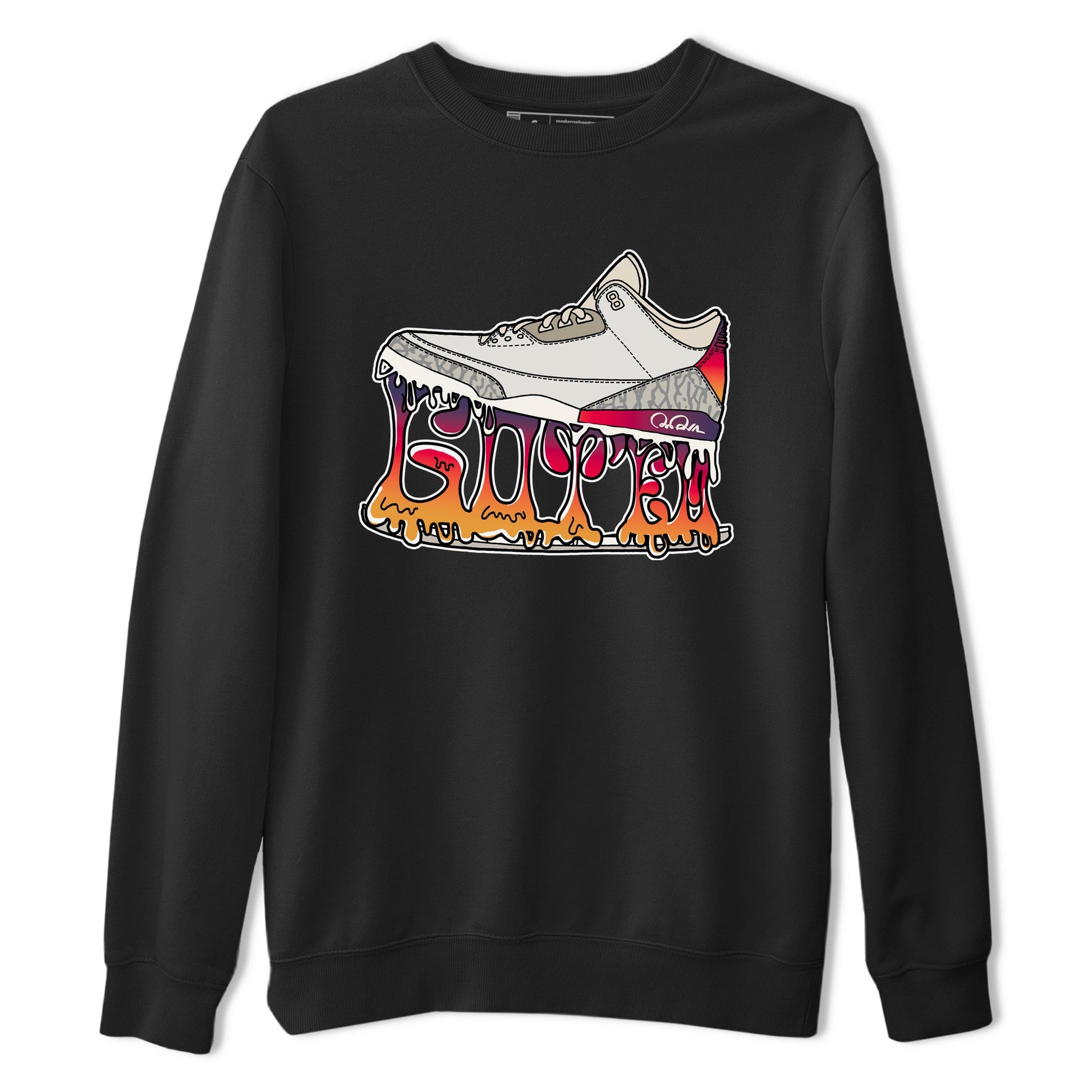 Air Jordan 3 J Balvin shirt to match jordans Shoe Stuck sneaker tees AJ3 J Balvin SNRT Sneaker Release Tees Unisex Black 2 T-Shirt