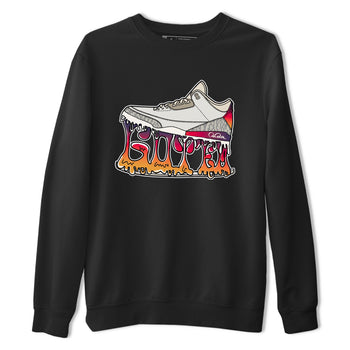 Air Jordan 3 J Balvin shirt to match jordans Shoe Stuck sneaker tees AJ3 J Balvin SNRT Sneaker Release Tees Unisex Black 2 T-Shirt