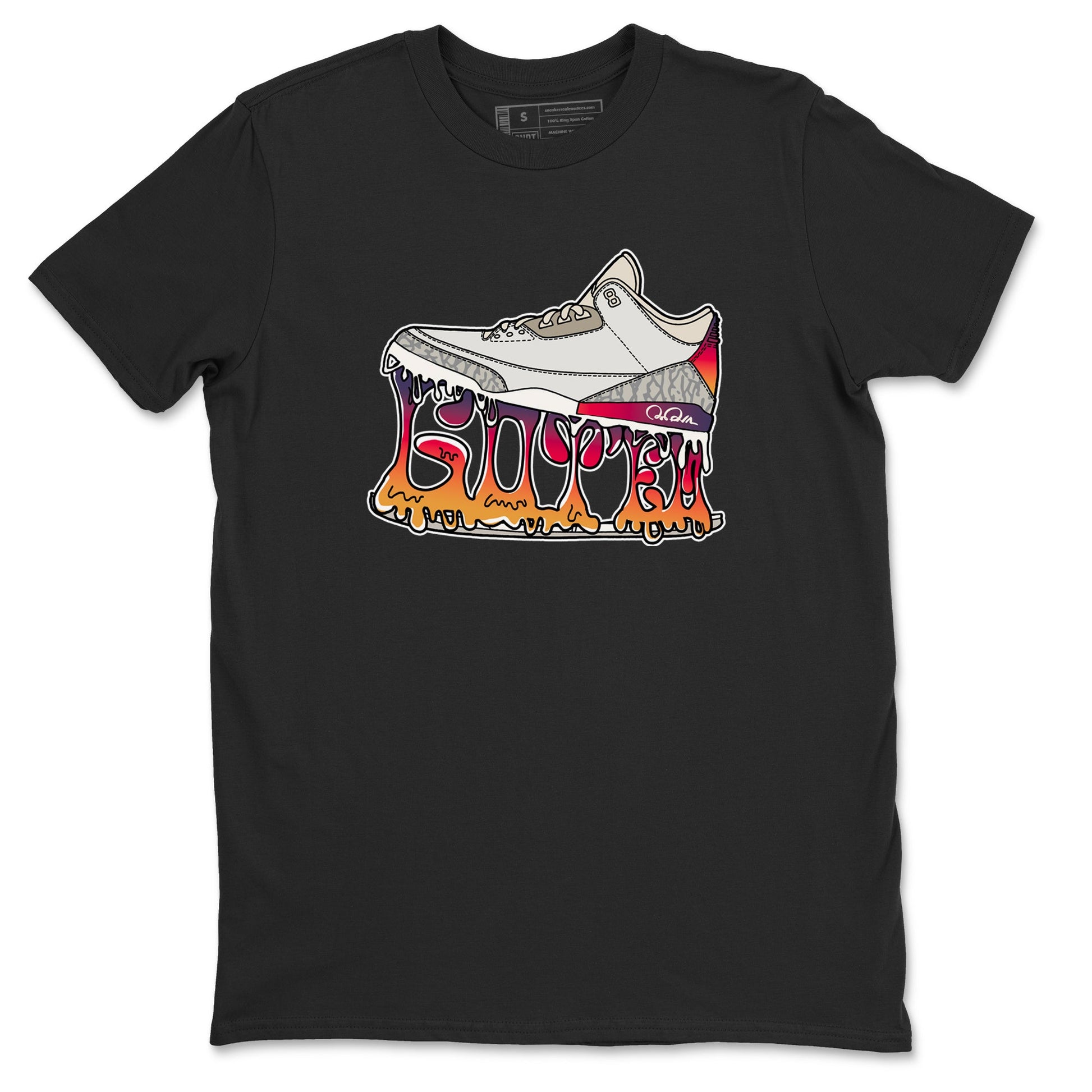 Air Jordan 3 J Balvin shirt to match jordans Shoe Stuck sneaker tees AJ3 J Balvin SNRT Sneaker Release Tees Unisex Black 2 T-Shirt