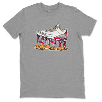 Air Jordan 3 J Balvin shirt to match jordans Shoe Stuck sneaker tees AJ3 J Balvin SNRT Sneaker Release Tees Unisex Heather Grey 2 T-Shirt