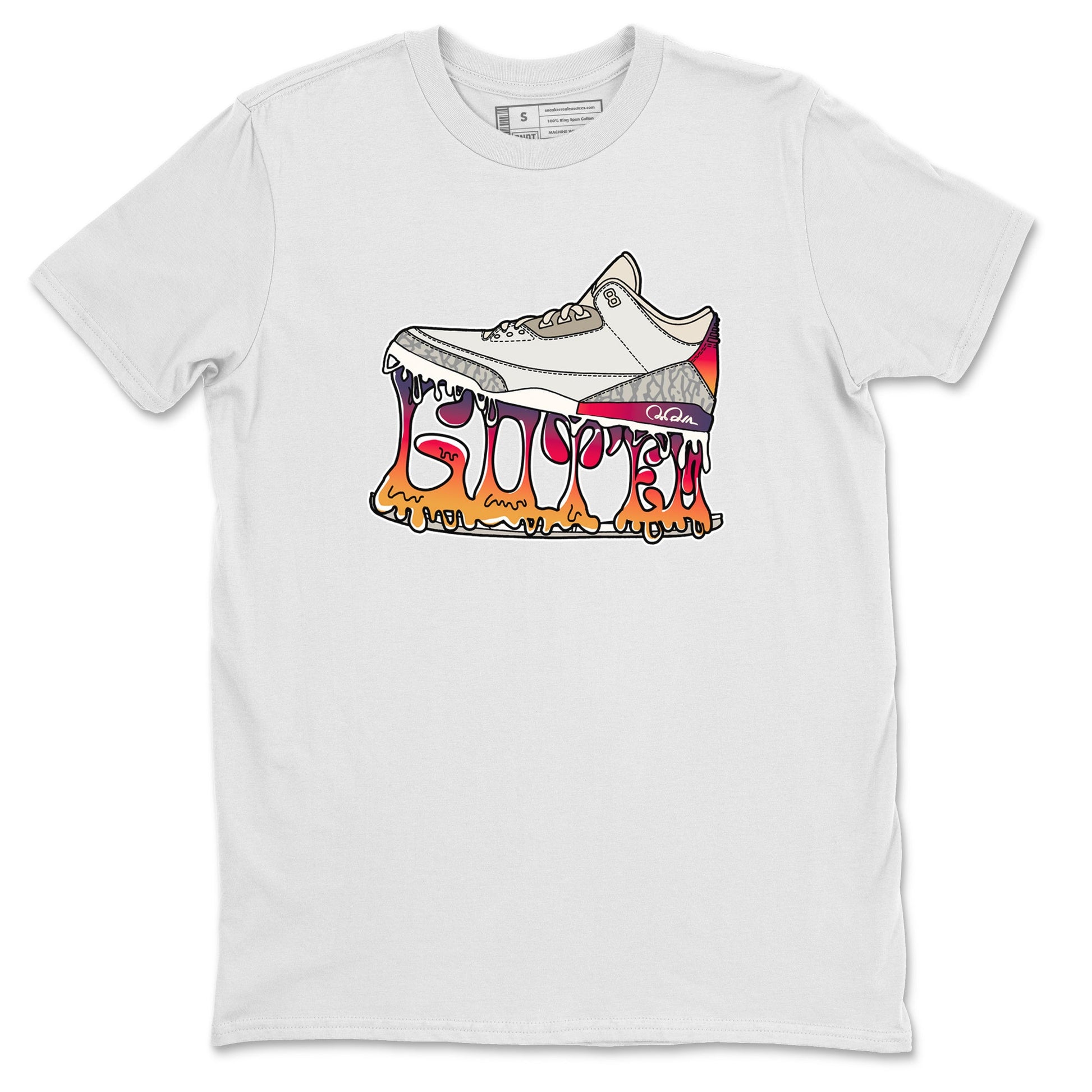 Air Jordan 3 J Balvin shirt to match jordans Shoe Stuck sneaker tees AJ3 J Balvin SNRT Sneaker Release Tees Unisex White 2 T-Shirt