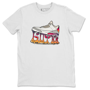 Air Jordan 3 J Balvin shirt to match jordans Shoe Stuck sneaker tees AJ3 J Balvin SNRT Sneaker Release Tees Unisex White 2 T-Shirt