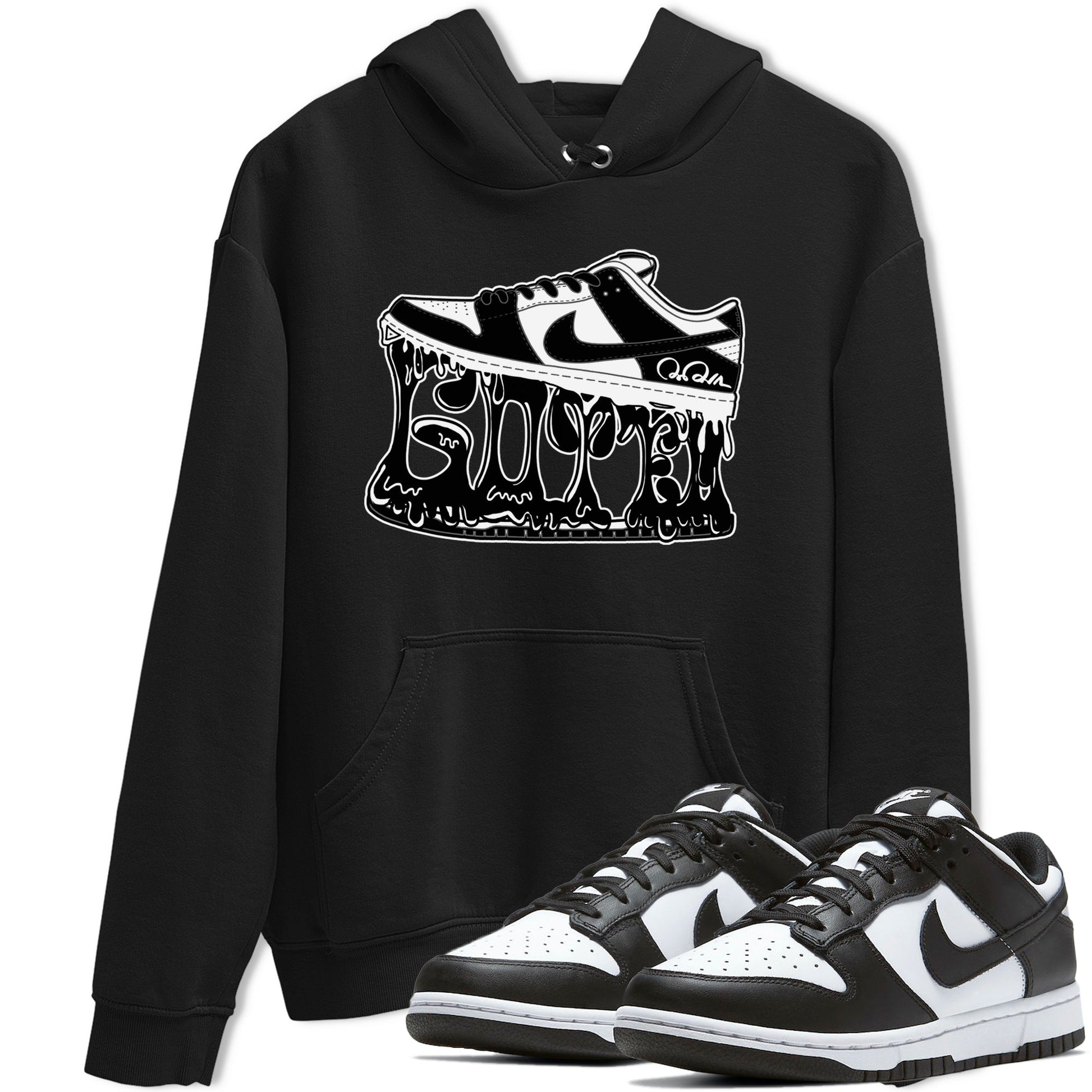Dunk Panda shirt to match jordans Shoe Stuck sneaker tees Nike Dunk Low Panda SNRT Sneaker Release Tees Unisex Black 1 T-Shirt