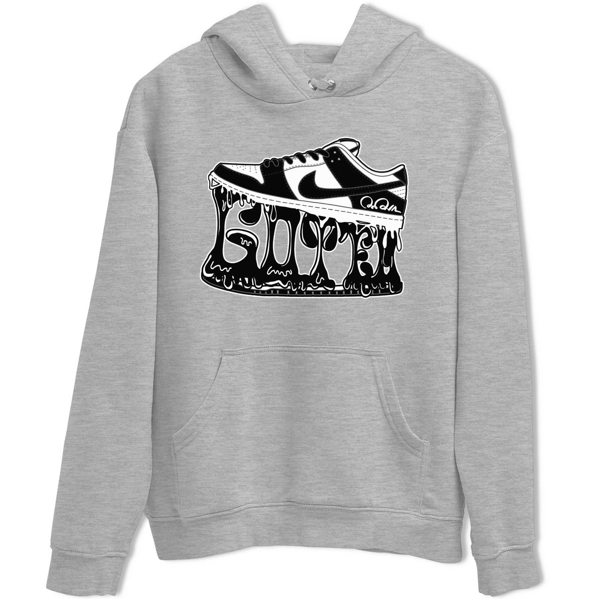 Dunk Panda shirt to match jordans Shoe Stuck sneaker tees Nike Dunk Low Panda SNRT Sneaker Release Tees Unisex Heather Grey 2 T-Shirt