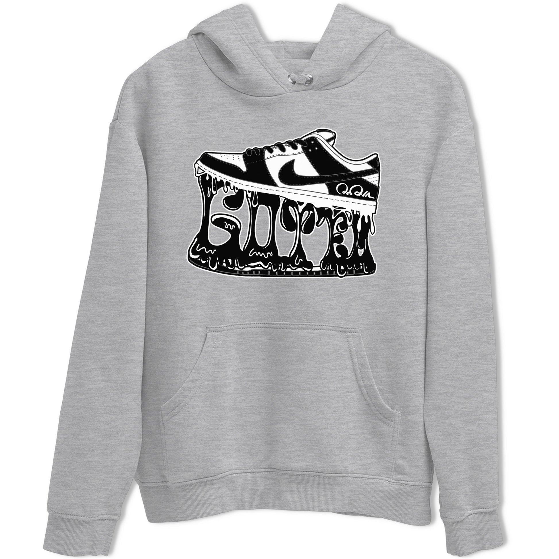 Dunk Panda shirt to match jordans Shoe Stuck sneaker tees Nike Dunk Low Panda SNRT Sneaker Release Tees Unisex Heather Grey 2 T-Shirt