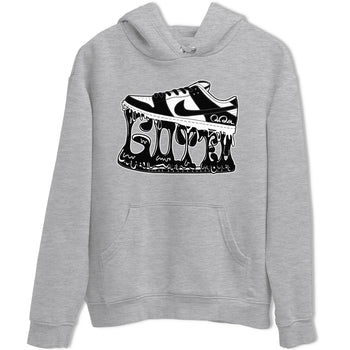 Dunk Panda shirt to match jordans Shoe Stuck sneaker tees Nike Dunk Low Panda SNRT Sneaker Release Tees Unisex Heather Grey 2 T-Shirt