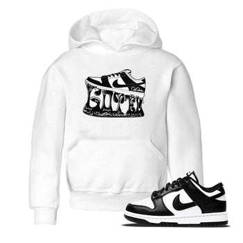 Dunk Panda shirt to match jordans Shoe Stuck sneaker tees Nike Dunk Low Panda SNRT Sneaker Release Tees Baby Toddler White 1 T-Shirt