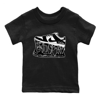 Dunk Panda shirt to match jordans Shoe Stuck sneaker tees Nike Dunk Low Panda SNRT Sneaker Release Tees Baby Toddler Black 2 T-Shirt