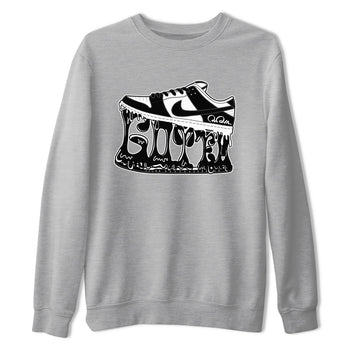 Dunk Panda shirt to match jordans Shoe Stuck sneaker tees Nike Dunk Low Panda SNRT Sneaker Release Tees Unisex Heather Grey 2 T-Shirt