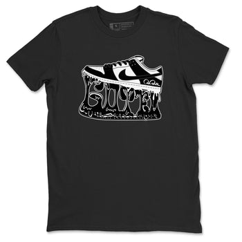 Dunk Panda shirt to match jordans Shoe Stuck sneaker tees Nike Dunk Low Panda SNRT Sneaker Release Tees Unisex Black 2 T-Shirt