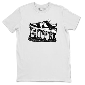Dunk Panda shirt to match jordans Shoe Stuck sneaker tees Nike Dunk Low Panda SNRT Sneaker Release Tees Unisex White 2 T-Shirt