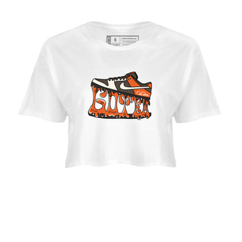 Dunk Red Panda shirt to match jordans Shoe Stuck sneaker tees Nike Dunk Low Red Panda SNRT Sneaker Release Tees White 2 Crop T-Shirt