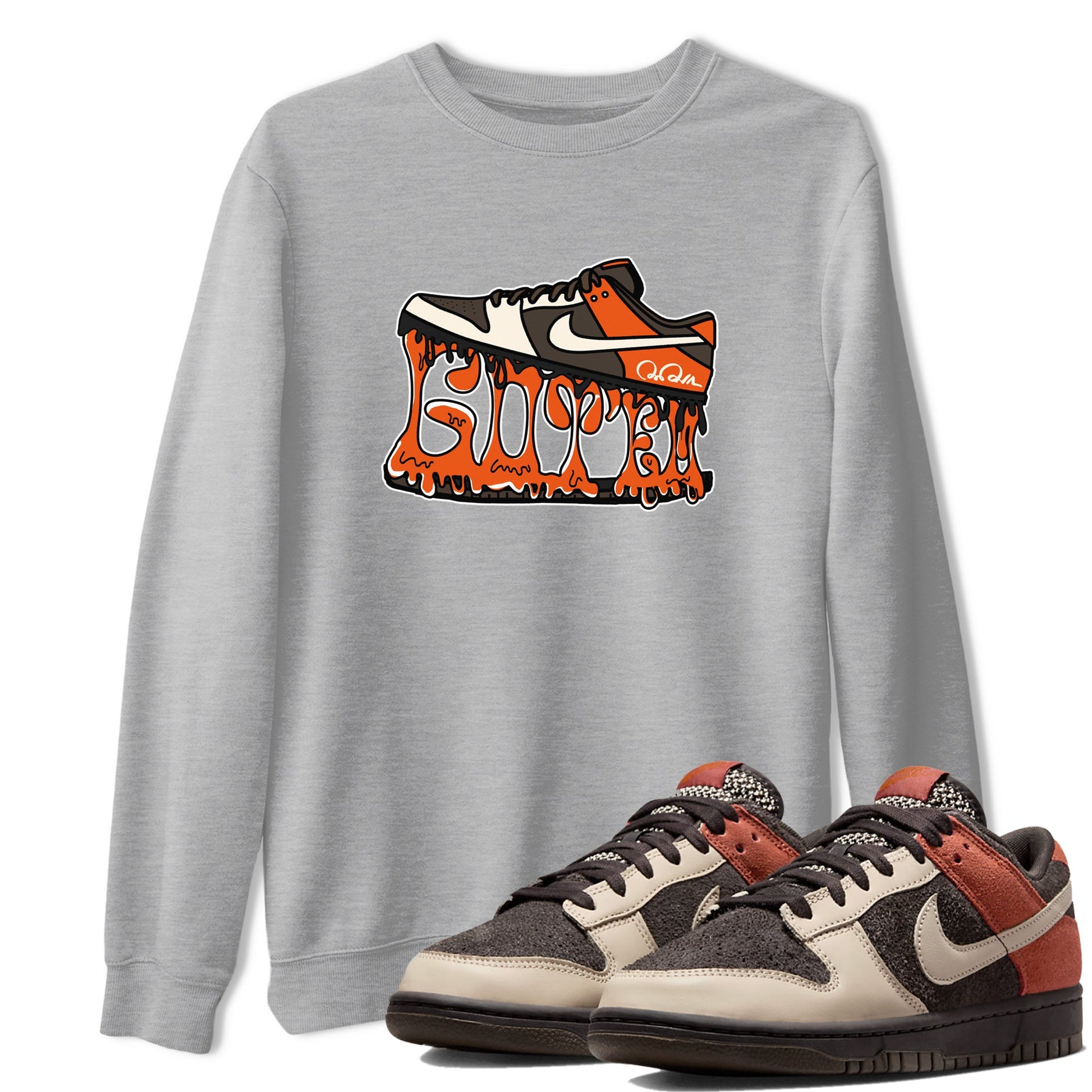 Dunk Red Panda shirt to match jordans Shoe Stuck sneaker tees Nike Dunk Low Red Panda SNRT Sneaker Release Tees Unisex Heather Grey 1 T-Shirt