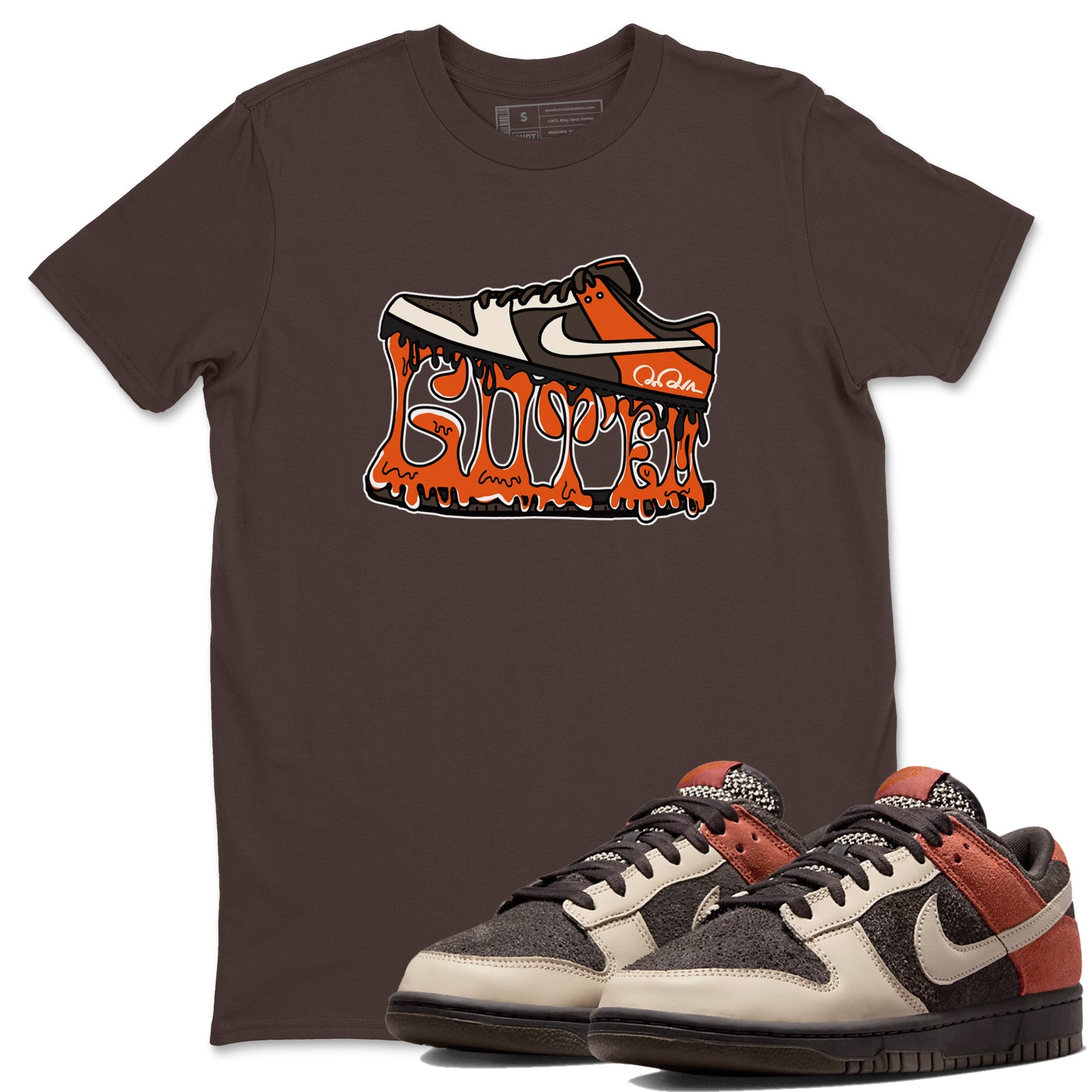 Dunk Red Panda shirt to match jordans Shoe Stuck sneaker tees Nike Dunk Low Red Panda SNRT Sneaker Release Tees Unisex Dark Chocolate 1 T-Shirt