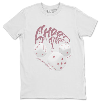 Air Jordan 1 Mauve shirt to match jordans Shoot Dice sneaker tees AJ1Mauve SNRT Sneaker Release Tees Unisex White 2 T-Shirt