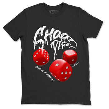 Air Jordan 12 Cherry Sneaker Match Tees Shoot Dice Sneaker Tees AJ12 Cherry Sneaker Release Tees Unisex Shirts Black 2