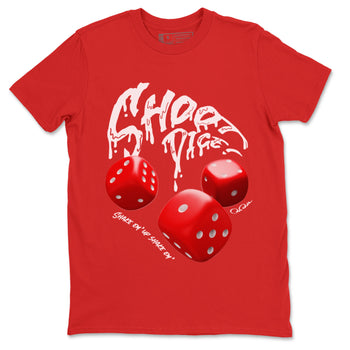 Air Jordan 12 Cherry Sneaker Match Tees Shoot Dice Sneaker Tees AJ12 Cherry Sneaker Release Tees Unisex Shirts Red 2