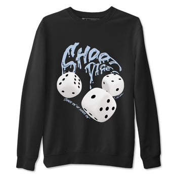 Air Jordan 13 Blue Grey shirt to match jordans Shoot Dice sneaker tees AJ13 Blue Grey SNRT Sneaker Release Tees unisex cotton Black 2 crew neck shirt