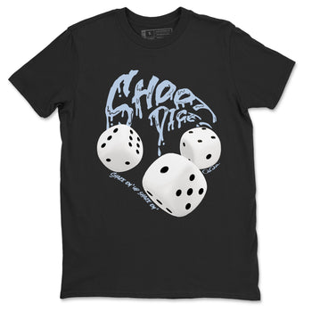 Air Jordan 13 Blue Grey shirt to match jordans Shoot Dice sneaker tees AJ13 Blue Grey SNRT Sneaker Release Tees unisex cotton Black 2 crew neck shirt