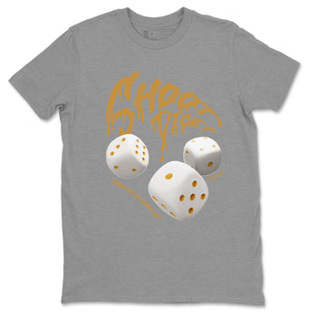 Air Jordan 13 Wheat Sneaker Match Tees Shoot Dice Sneaker Tees AJ13 Wheat Sneaker Release Tees Unisex Shirts Heather Grey 2