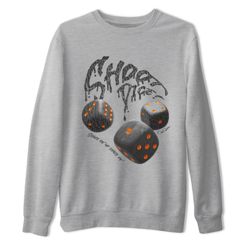Air Jordan 3 Fear shirt to match jordans Shoot Dice sneaker tees AJ3 Fear SNRT Sneaker Release Tees Unisex Heather Grey 2 T-Shirt
