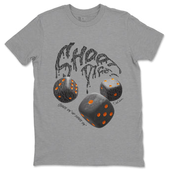 Air Jordan 3 Fear shirt to match jordans Shoot Dice sneaker tees AJ3 Fear SNRT Sneaker Release Tees Unisex Heather Grey 2 T-Shirt